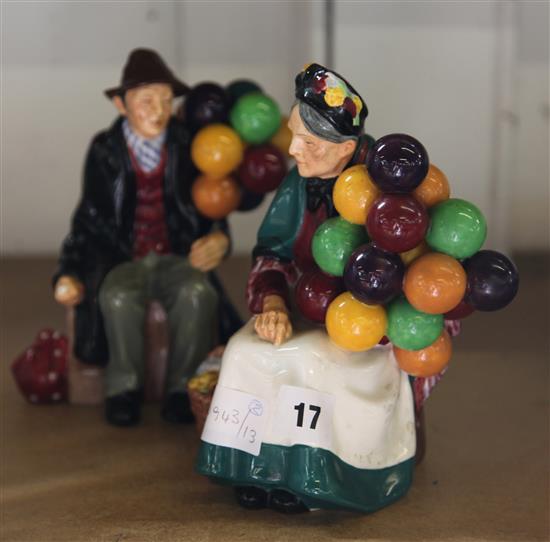 Doulton balloon seller & balloon man